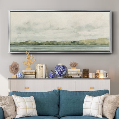 Riverside Views I- Framed Canvas