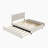 Ketilelf Kids Queen with Trundle with Drawers-876688135