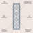 Weside Diamond Tribal Medallion Ivory/Blue Indoor/Outdoor Rug-1885707168