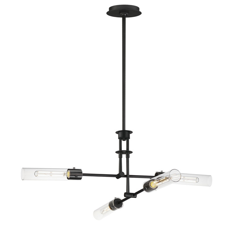 Luminaire suspendu unique / remarquable Equilibrium, Noir, H 15,75 po x l 36 po x P 36 po, 4