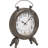 Traditional Quartz movement / Crystal Tabletop Clock in Black with Alarm