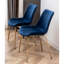 Ensemble de salle à manger contemporain 3 pièces - Table ronde blanche et 2 chaises, siège en velours et bois d'hévéa, chaise compacte et élégante avec revêtement artisanal