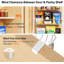 Rangement à 6 niveaux pour garde-manger, blanc