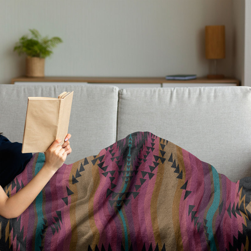 Hand Woven Throw Blanket, 50" x 60"