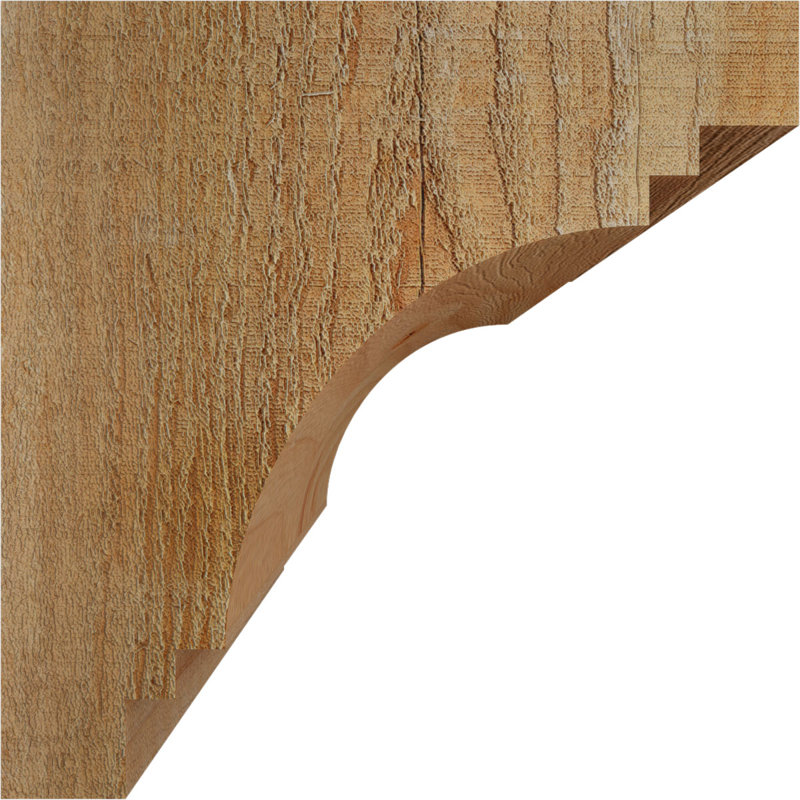 Corbeau Pescadero, H 6 po x l 6 po x P 6 po, Sapin de Douglas, Sciage brut