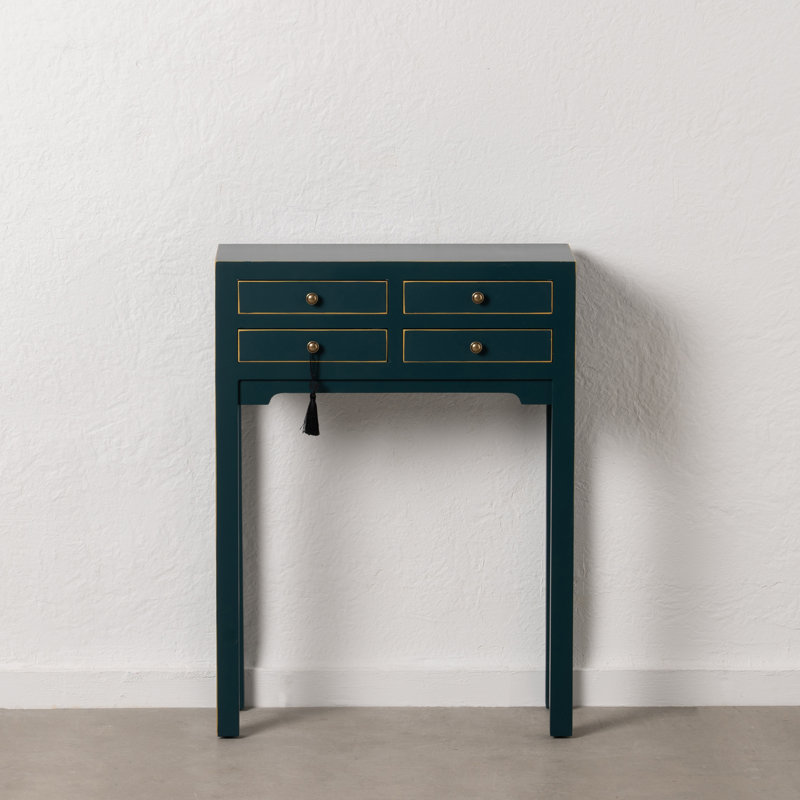 Oriental Console Table, 85 H x 63 W x 26 D cm, Blue