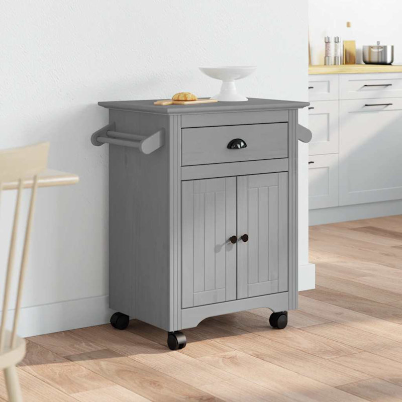 Kitchen Serving Cart, Grey