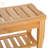 Modern Bamboo Shower Bench with Underneath Storage and Stable Construction