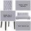 Ensemble de 2 chaises d'appoint Merel en lin gris et chêne gris