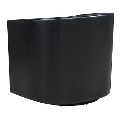 Andover Mills™ Euben Vegan Leather Swivel Barrel Chair & Reviews | Wayfair