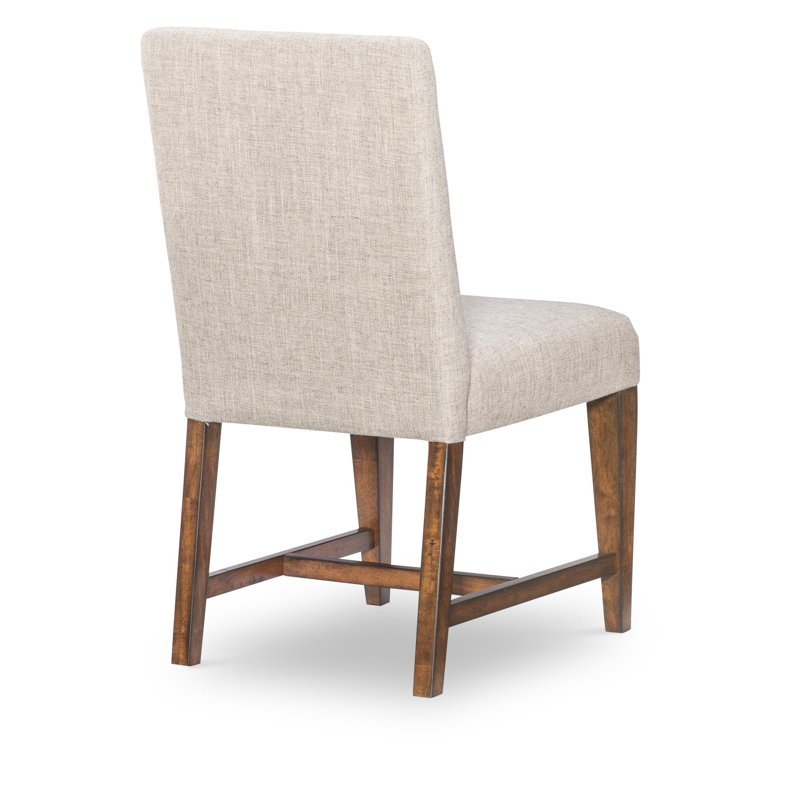 Fenmore Rustic Traditional Upholstered Side Chair 19" Seat Height Poplar Solids and Cherry Veneers
