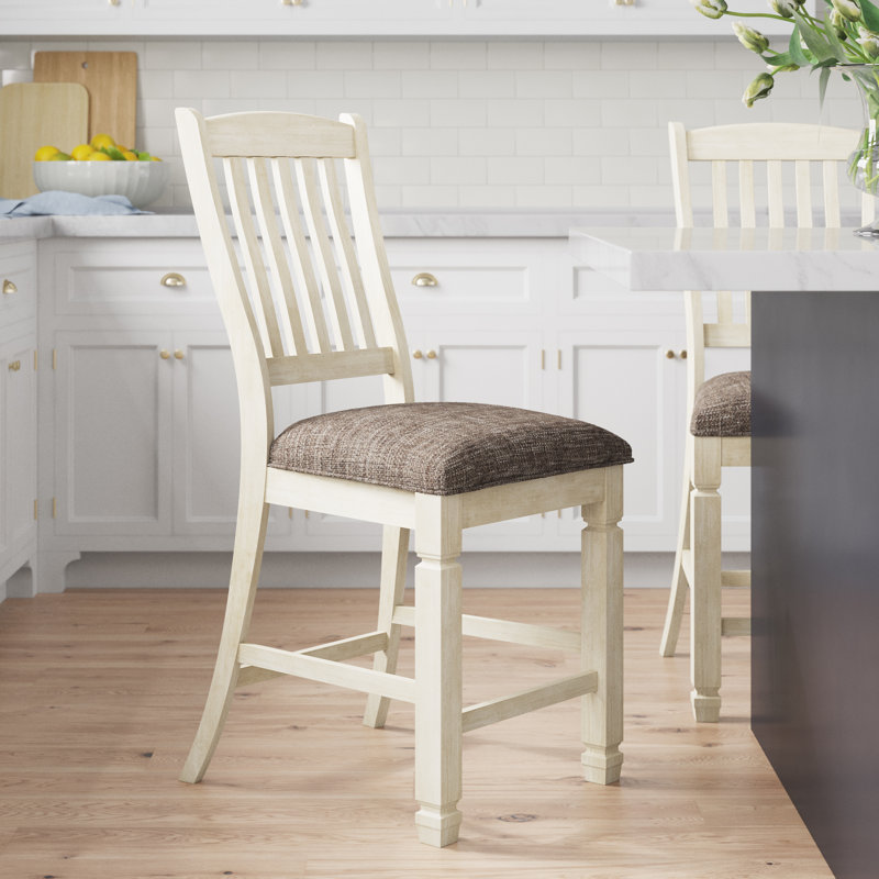 Chailey Upholstered Counter Stool with Solid Wood Frame