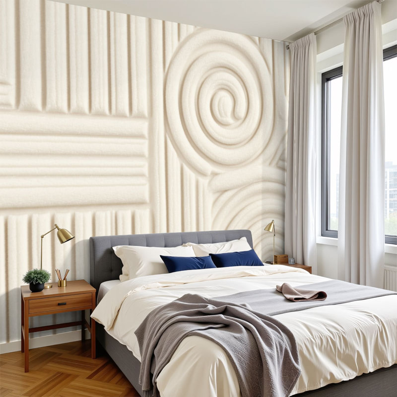 Papier peint adhésif auto-adhésif Peel and Stick moderne pour chambre à coucher, L 96 po x l 69 po