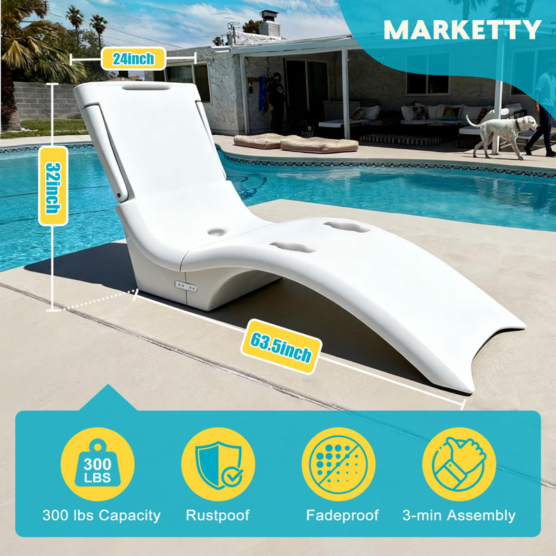 Chaises longues de piscine