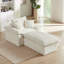 Chaise longue avec repose-pieds 51,97 po Corduroy-2125448070