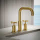 Purist® Deck-Mount Bath Faucet Trim for High-Flow Valve with Cross Handles