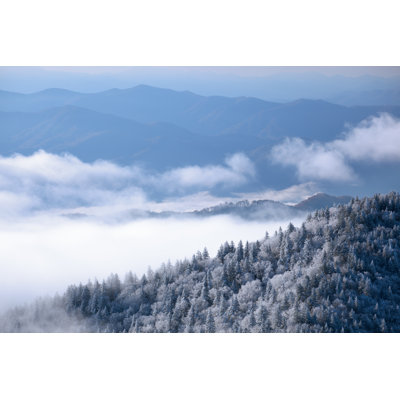 Paysage d'hiver «Great Smoky Mountains» sur toile par Dpenn