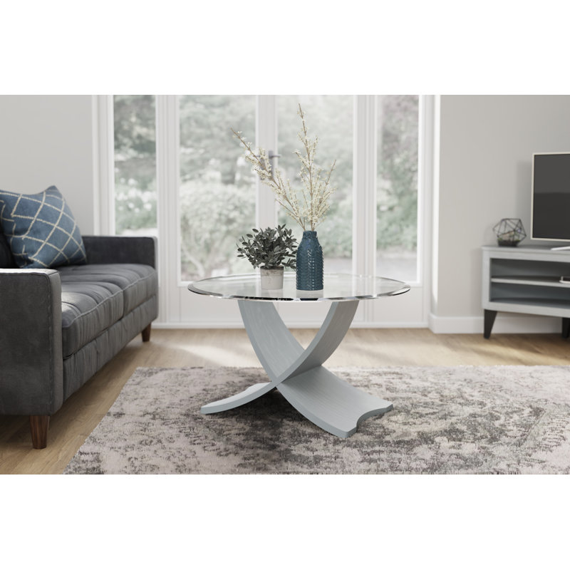 Fennell Glass Top Living Room Table Set