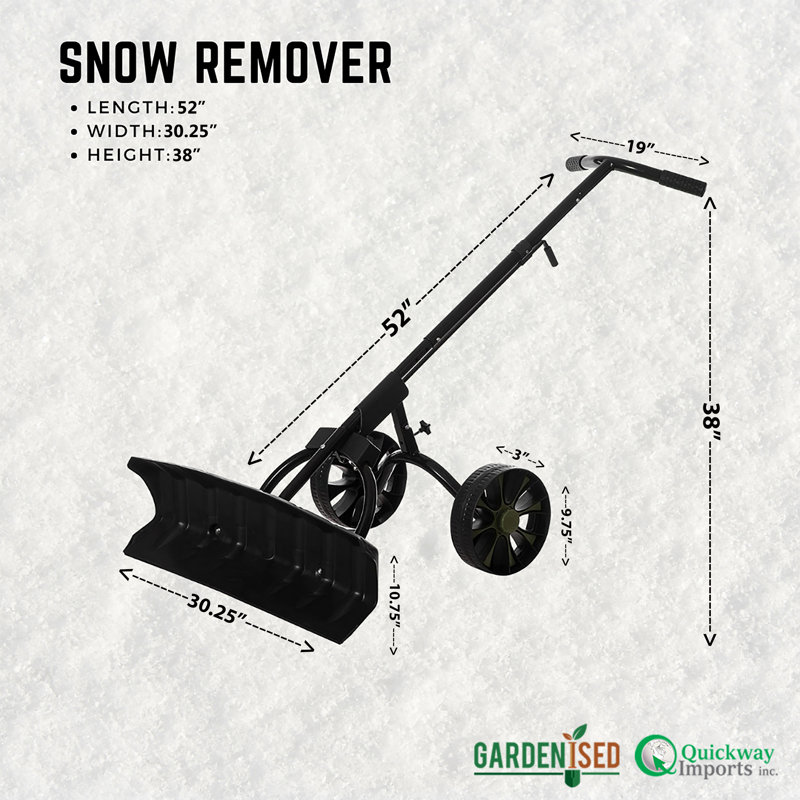 Poussoir à neige robuste
