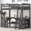 Lit mezzanine double avec bureau en U-1775061855