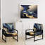 Abstract Marble Geode Purple And Blue 25'' Wide Armchair-108610554