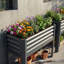 Lit de jardin surélevé avec pieds, pot de fleurs surélevé en métal galvanisé pour légumes et fleurs-1657662803-1657662800