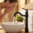 Single-Handle Single Hole Swivel Spout Bathroom Vessel Sink Faucet With Pop-Up Drain Assembly-115707341