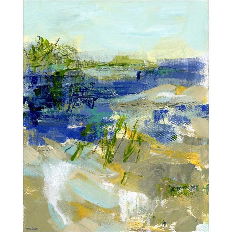 «Coastal Sand 19» par Pamela J. Wingard, art mural sur toile