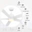 60" 5 - Blade LED Smart Ceiling Fan with Light Kit-1120229712-1120229715