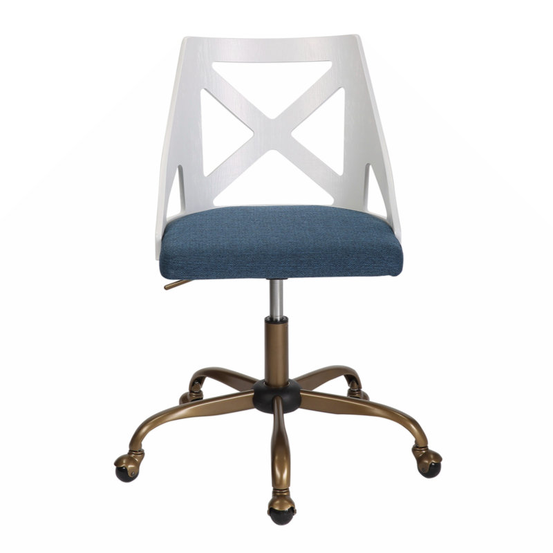 Task Chair, Blue, White