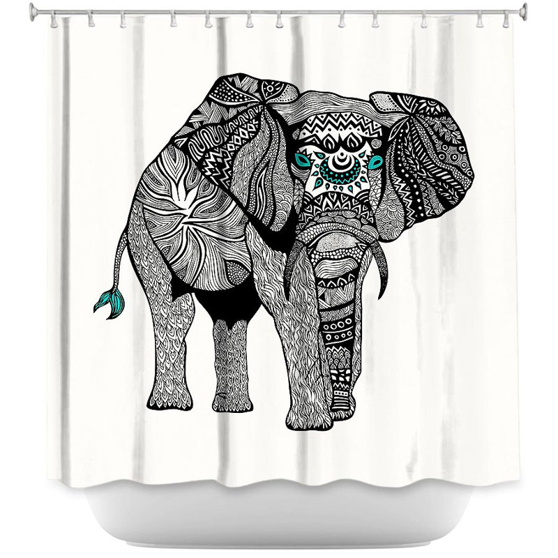 Rideau de douche Aristes One Tribal Elephant