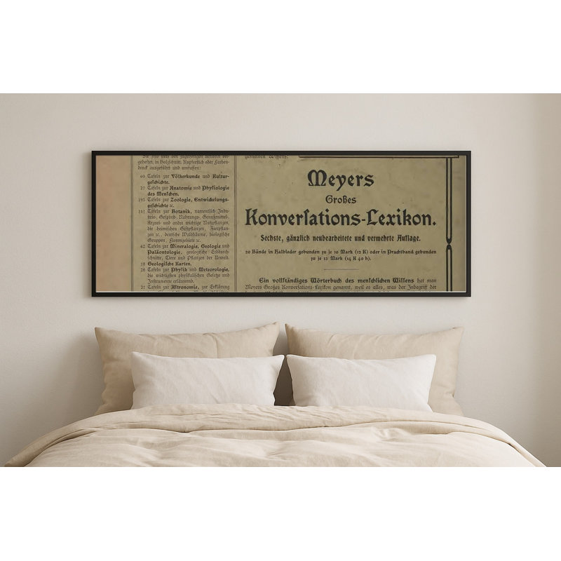 Graphic Design Print, 13.75" H x 37.75" W, Black