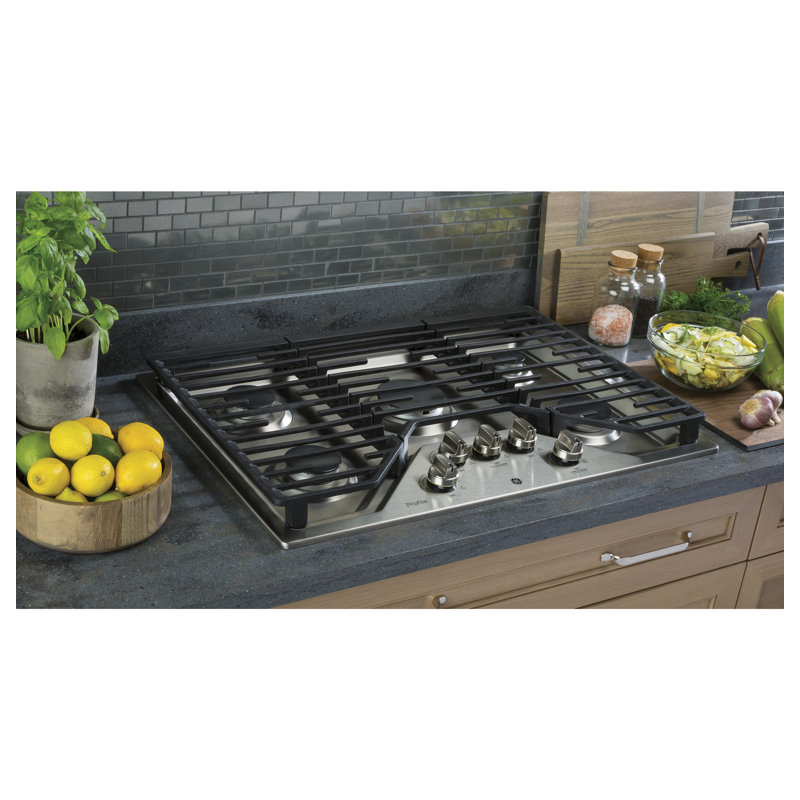 Built-in 30" Gas Cooktop with 5 Burners, Stainless Steel