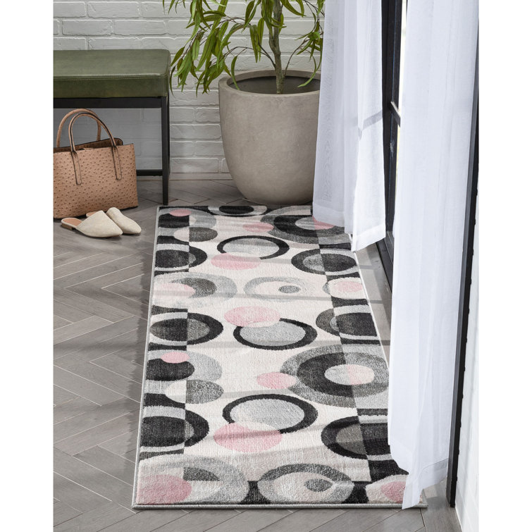 Tapis géométrique gris Chimeng Avi