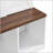 Multi-Functional Hall Tree with 4 Hidden Hanging Hooks, Wood Grain Bench-1259492853