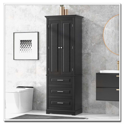 Freestanding Bathroom Storage Cabinet with 3 Drawers
