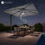Parasol en porte-à-faux carré Gilda-263826254