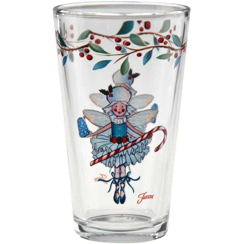 Ensemble de 4 verres à vin en forme de fée prune sucre 16 oz Fiesta