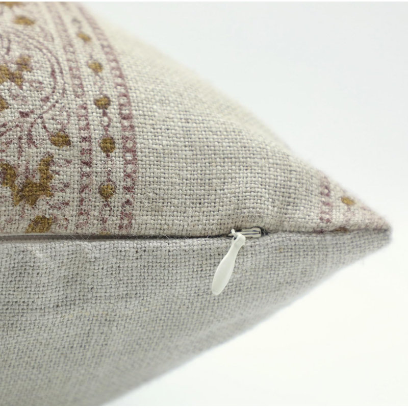 Coussin décoratif fabriqué à la main par Fab Fabine, Bela Chameli, H 26 po x l 26 po