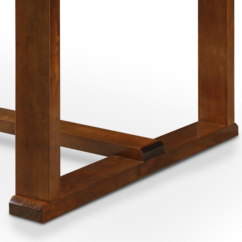 Wesley Dark Brown Extendable Wood Dining Table