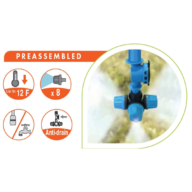 Genesis Blue 20-ft Patio Misting Kit with High-Efficiency Heads