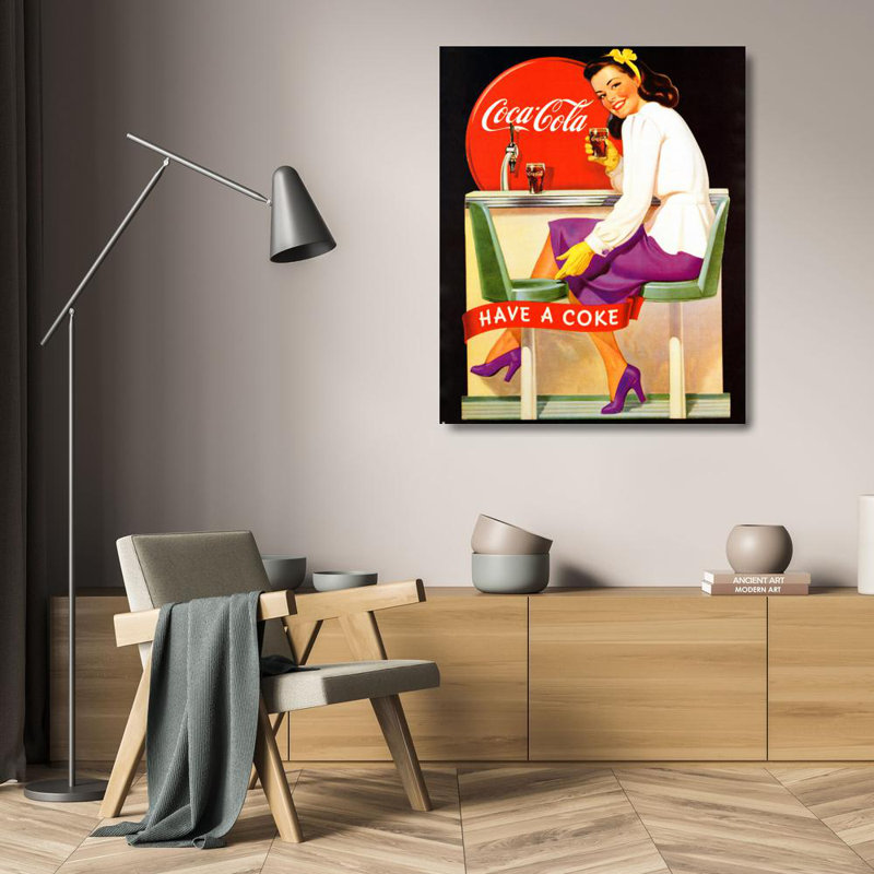 Coca-Cola Lady in Purple