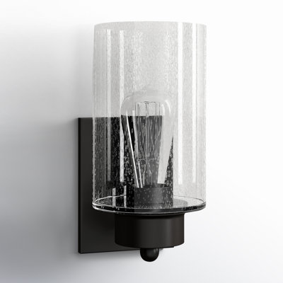 Colada Single Light Glass Steel Dimmable Wall Sconces
