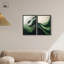 Green Echoes Set, ensemble de 2 ensembles abstraits élégants sur toile -1936399077-1936399096