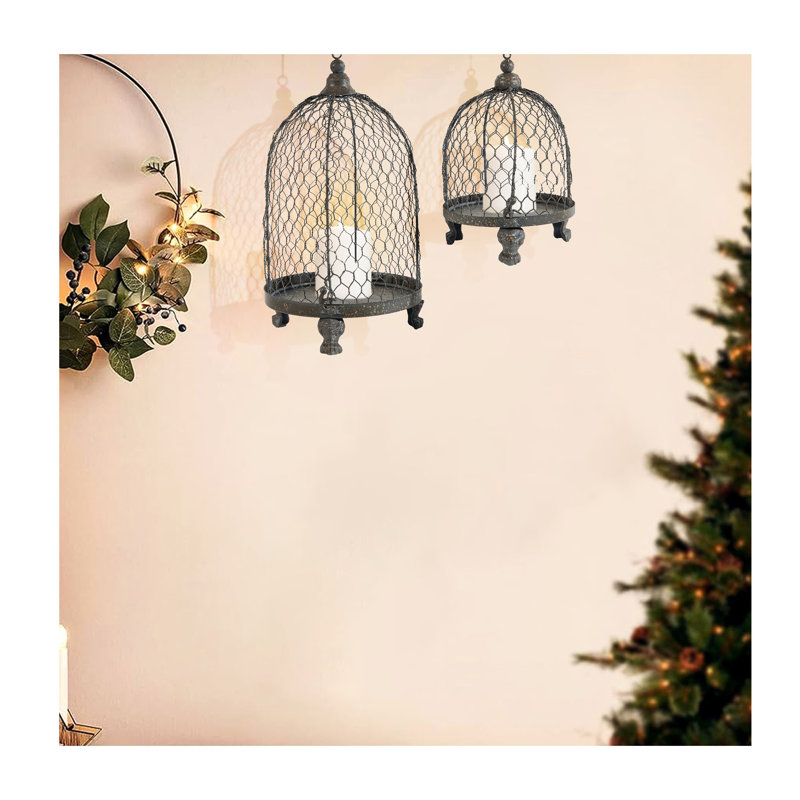 13'' H Iron Wall Lantern