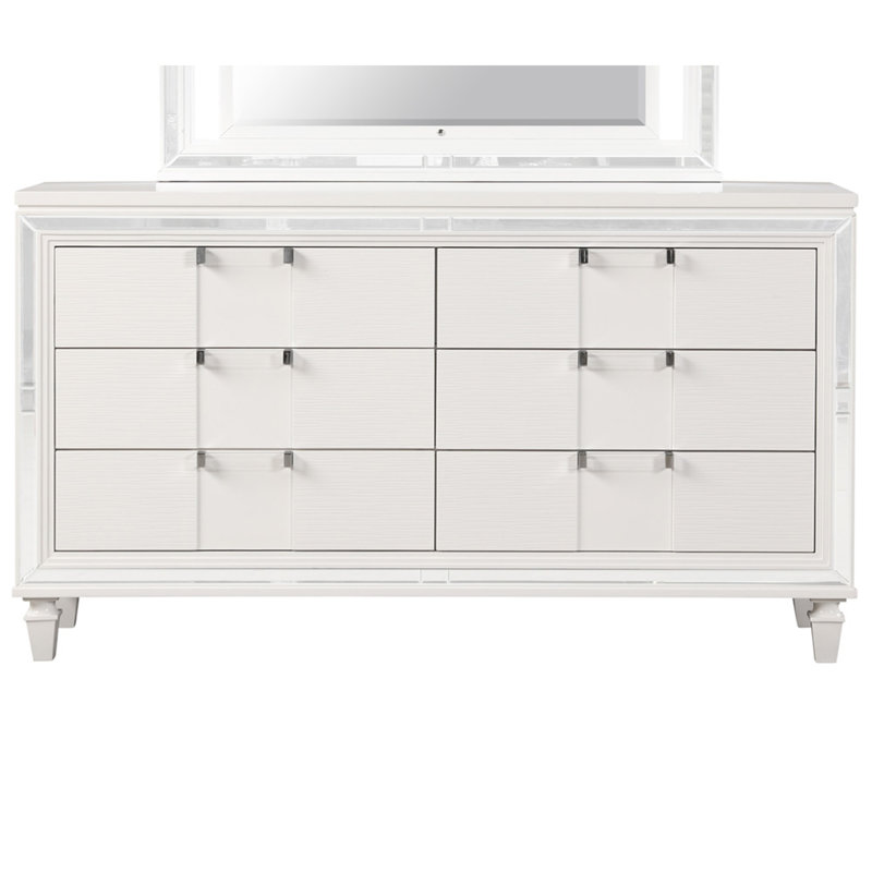 Commode Genoa G05790-D (sans miroir), blanc scintillant