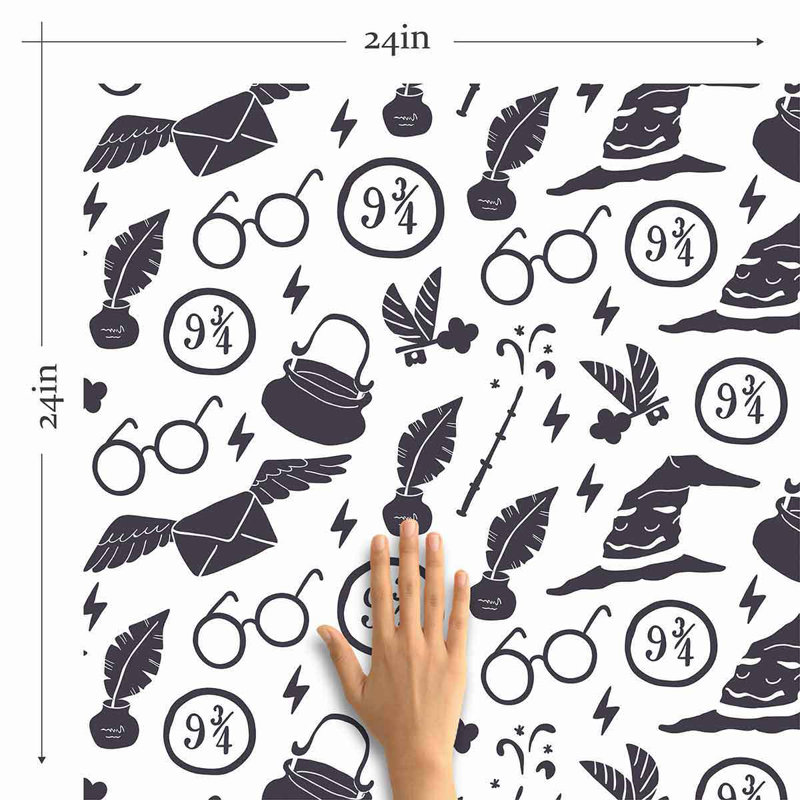 Grey Harry Peel And Stick Removable Wallpaper 2612, 126" L x 24" W