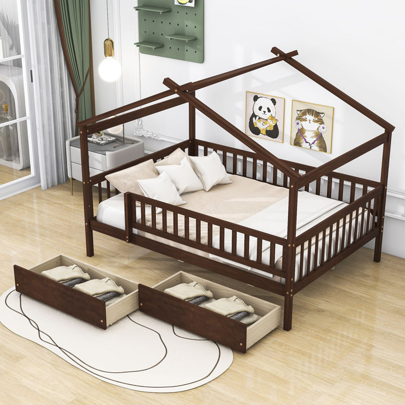 Veyaan Kids Daybed, Full / Double, Walnut