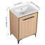 Ensemble de meuble-lavabo simple 24,03 po avec plateau en céramique Coudery
