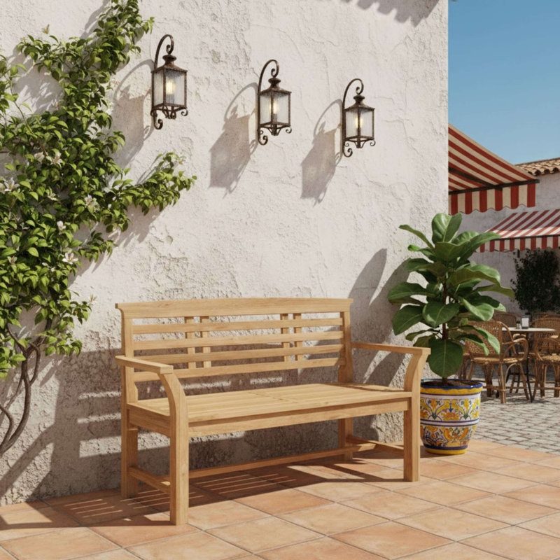 Uchiha Outdoor Teak Bench